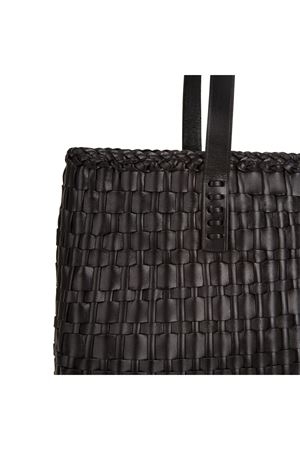 Salvage Irregular Black Tote Bag DRAGON DIFFUSION | 8171BLACK